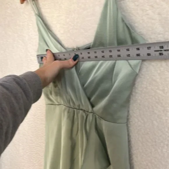 Lulu's Sage Green Maxi Dress - Picture 4 of 11